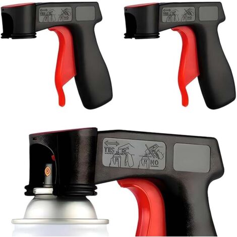 Supporto per maniglia, set di 2 accessori per macchina per verniciatura - Maniglia per pistola per verniciatura - Portaflacone - Supporto per bomboletta spray - Supporto per pistola per verniciatura e