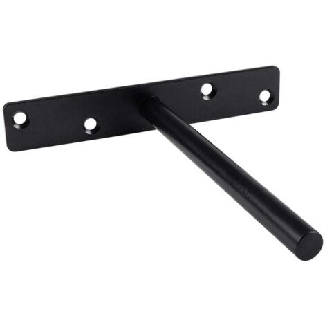 Supporto per mensola invisibile, supporto per mensola in ferro, supporto per mensola da parete per carichi pesanti - 2 pezzi (200 mm)