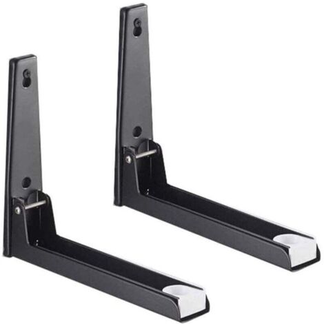 Supporto per microonde in acciaio inossidabile da 2 pezzi, ripiano per microonde con braccio estensibile, ripiano per microonde a parete, per cucina
