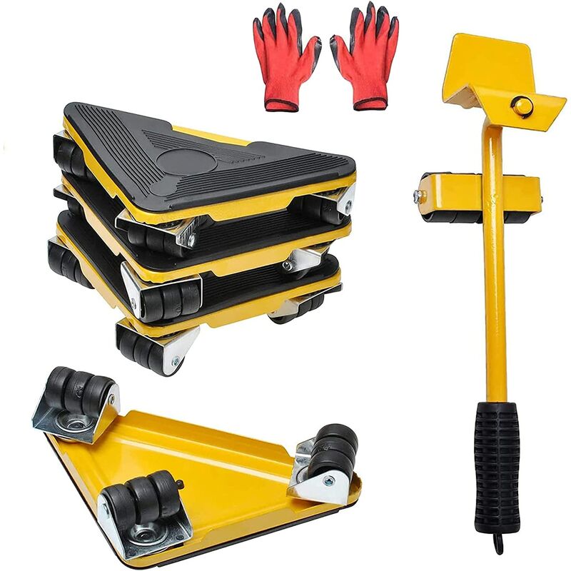 Supporto per mobili con rotelle girevoli a 360