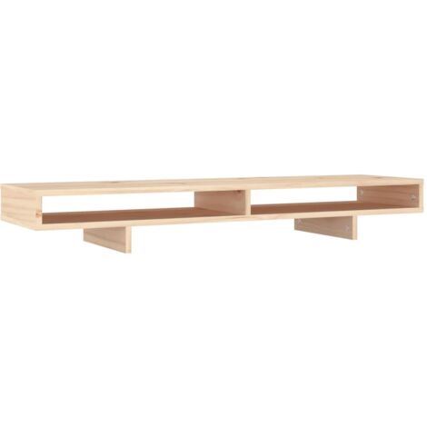 Supporto per Monitor 100x27x14 cm in Legno Massello di Pino vidaXL