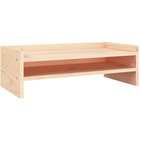 Supporto per monitor 50 x 24 x 16 cm in legno massello di pino 020004463