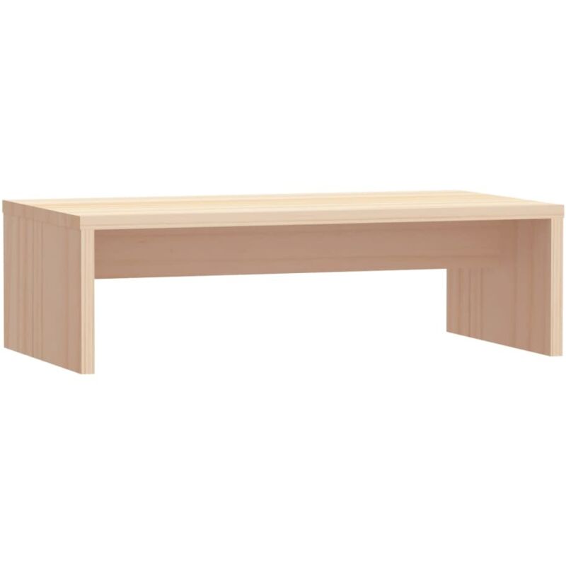 Supporto per monitor 50 x 27 x 15 cm in legno massello di pino marrone 020029208