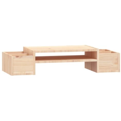 Supporto per monitor 70 x 27,5 x 15 cm legno massello di pino 020021128