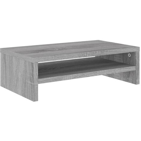 Supporto per Monitor Rovere Sonoma 55x23x14cm Legno Multistrato