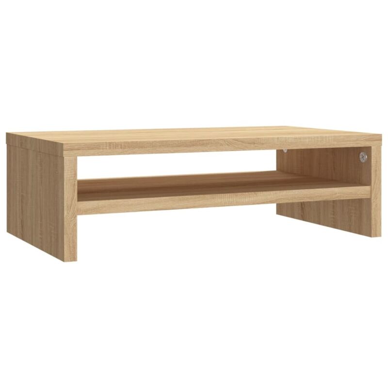 Supporto per monitor in rovere Sonoma 42 x 24 x 13 cm legno ingegnerizzato marrone 020029219