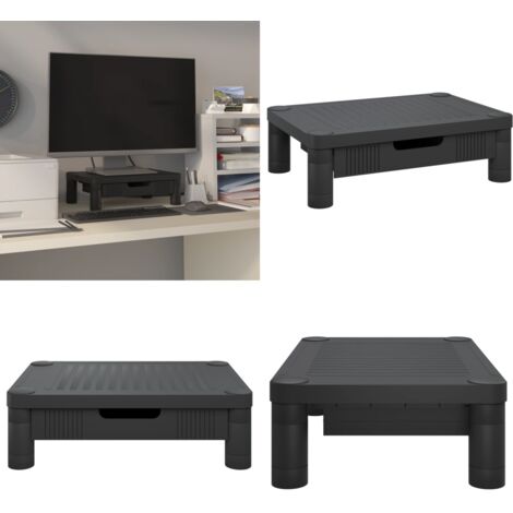 Supporto per Monitor Nero 43x30,5x13 cm - Supporto per schermo - Supporto da scrivania