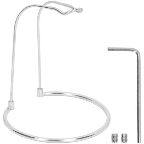 Supporto per mulinello rotante in acciaio inox, modello corto, telaio superiore a U, base rotonda, leggero e rimovibile, per attrezzatura da pesca, colore argento.
