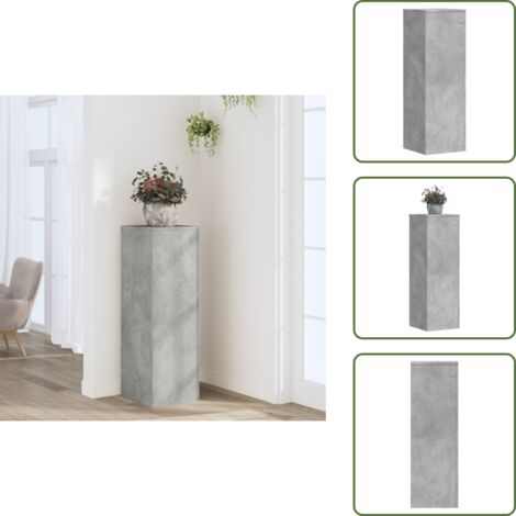 Supporto per oggetti decorativi - vidaXL Supporto per Piante Grigio 33x33x100 cm in Truciolato - Supporto in truciolato