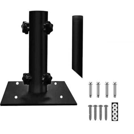 Supporto per ombrellone multifunzionale in metallo per patio/giardino/veranda, base robusta e portatile