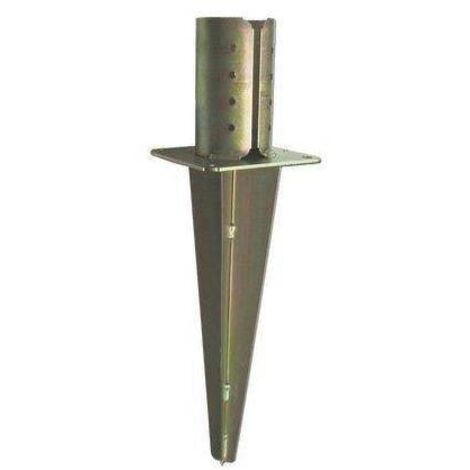 Supporto per pali con ancoraggio al terreno mm 120x40h