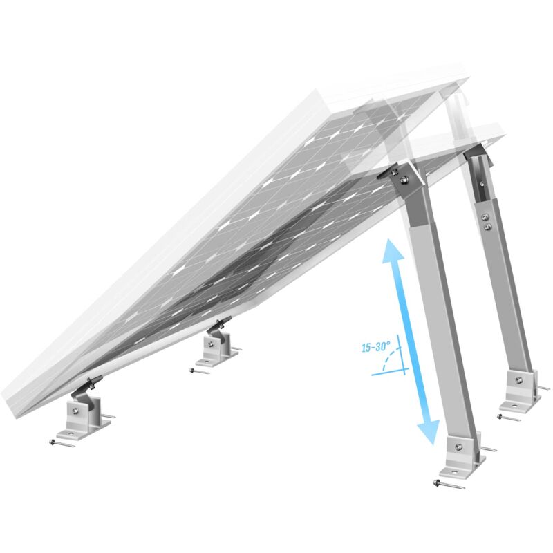 Image of Supporto per pannello solare, pannello solare regolabile, supporto inclinabile 150 Watt o più, per il supporto di pannelli solari, adatto per sistemi