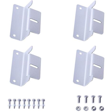 Supporto per pannello solare, staffa di montaggio in alluminio, angolo a Z, pannello solare da parete (1 set)