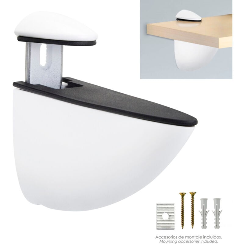 Wolfpack - linea professional - Pelican Adjustable Shelf Stand 1 / 35 mm. Bianco (1 pezzo)