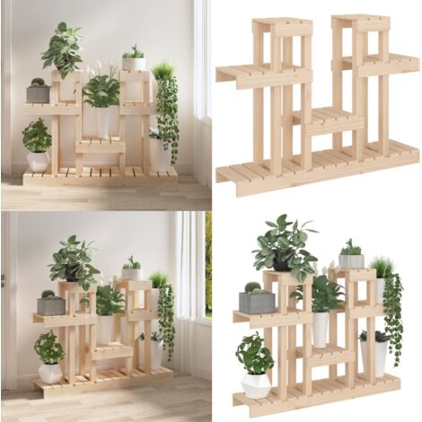 Supporto per Piante 104,5x25x77,5 cm in Legno Massello di Pino - Porta piante - Piante in vaso