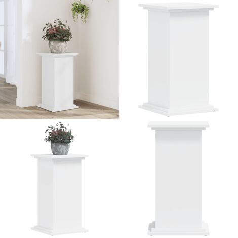Supporto per Piante Bianco 33x33x60 cm in Truciolato - Truciolato - Supporto per vasi
