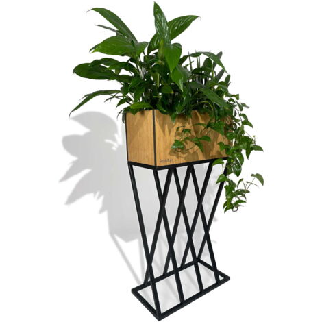 Supporto per piante da loft in rovere Shape 42x22x80 cm