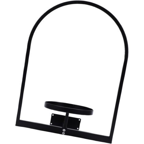 Supporto per piante da parete, robusta cornice portafoto decorativa in ferro, portavaso per interni ed esterni