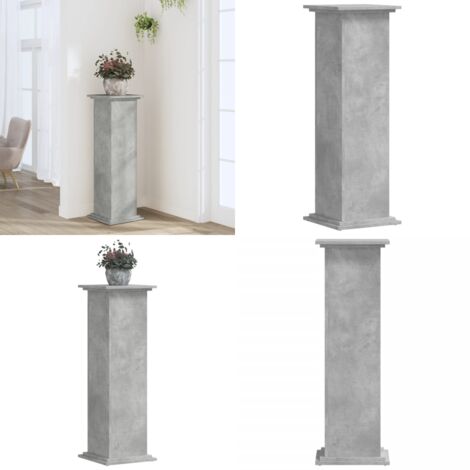 Supporto per Piante Grigio 33x33x100 cm in Truciolato - Supporto per vasi - Truciolato
