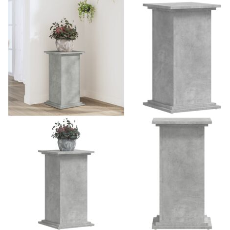 Supporto per Piante Grigio 33x33x60 cm in Legno Multistrato - Supporto per vasi - Supporto in legno