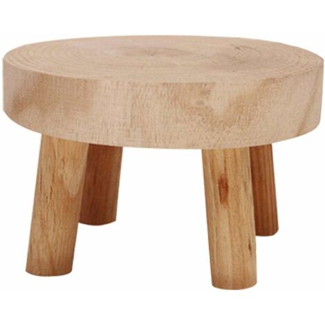 Supporto per piante in legno, Mini sgabello, Supporto per piante succulente, Vaso di fiori, Supporto in legno, Supporto esterno per interni, Arredamento da giardino rustico