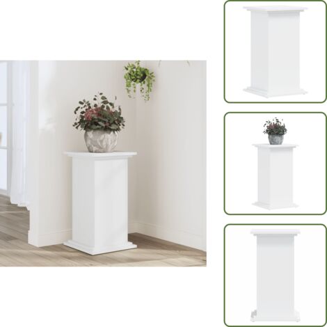 Supporto per piante in truciolato - vidaXL Supporto per Piante Bianco 33x33x60 cm in Truciolato - Supporto per piante bianco