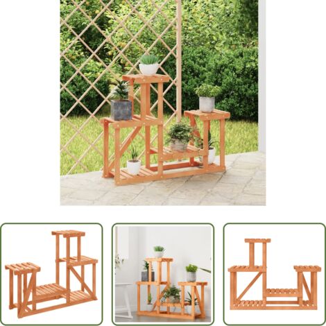 Supporto per piante -  Portafiori 90x25x73,5 cm in Legno Massello di Abete