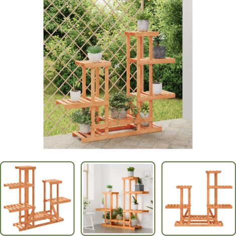 Supporto per piante -  Portafiori 95x25x96 cm in Legno Massello di Abete