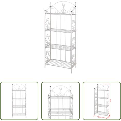 Supporto per piante quadrato - Supporto per Piante Quadrato Bianco