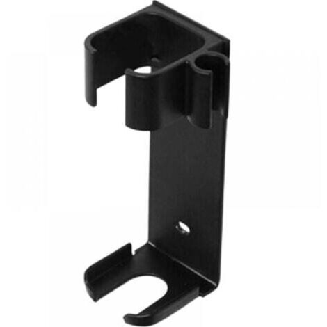 Supporto per piastra per capelli, organizer per parrucchiere, supporto in alluminio, nero [12,5x4,5]