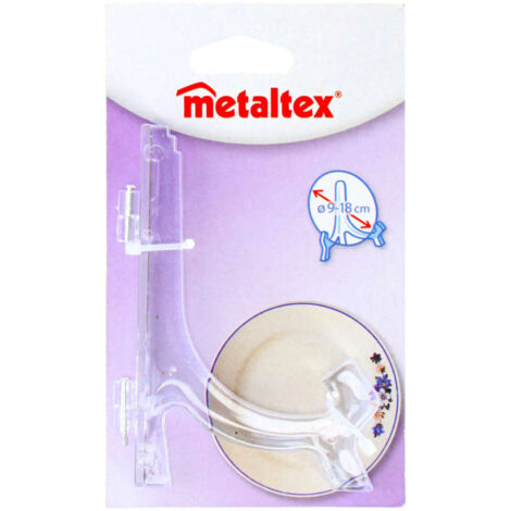 SUPPORTO PER PIATTI IN ACRILICO CM 10 SET 5 PEZZI - METALTEX
