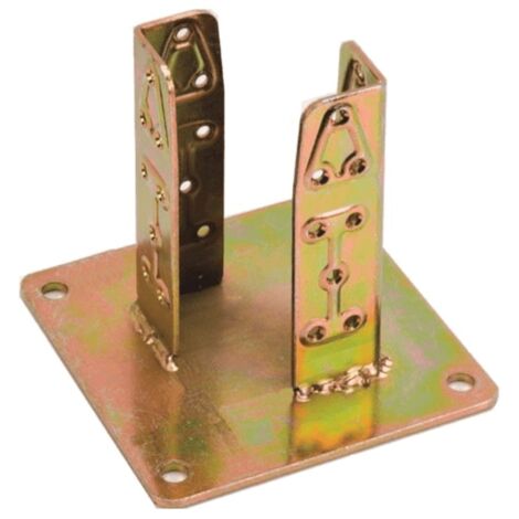 Supporto per pilastri art.800 in acciaio tropicalizzato fissaggio a vite -mm 92 x 92 / 1