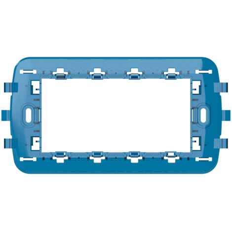 Supporto per placca a 4 moduli, serie B, compatibile BTicino e Vimar - 4Box Libero 4B.BV.4M