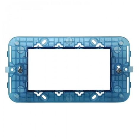 Supporto per placca a 4 moduli, serie Venus, compatibile con serie Vimar Arkè - Ettroit VA0204