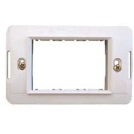 Supporto per placche 3 posti aqua - 3 posti - (7723.b) 25 pezzi Marlanvil