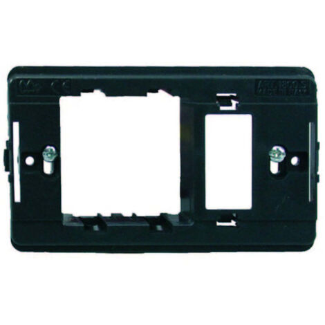 Supporto per placche presa schuko - 1 posto - 10 pz - compatibile e robusto