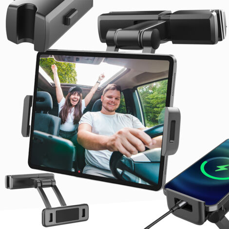 Supporto per poggiatesta auto Heckermann PB-48 per telefono o tablet