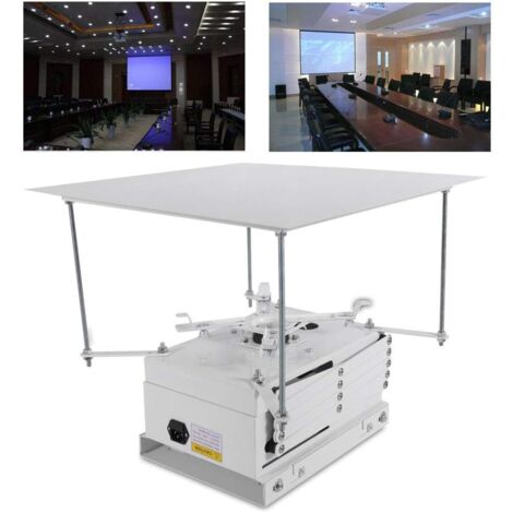 Supporto per proiettore da 10 kg, pieghevole, con sollevatore elettrico motorizzato, con telecomando, per cinema, sala chiesa/scuola
