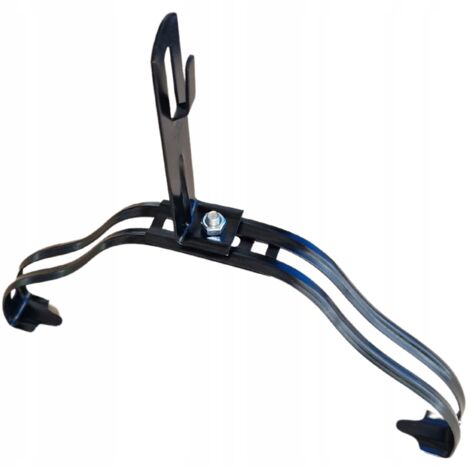 Supporto per protezione antifulmine per tegole di colmo zincato CREATON, supporto terminale aria, Fi 6-8 mm, NERO