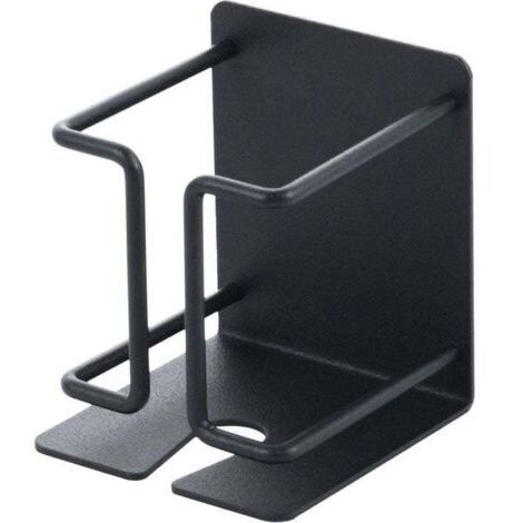Supporto per rasoio elettrico adesivo, custodia in acciaio inox per bagno e doccia, colore nero