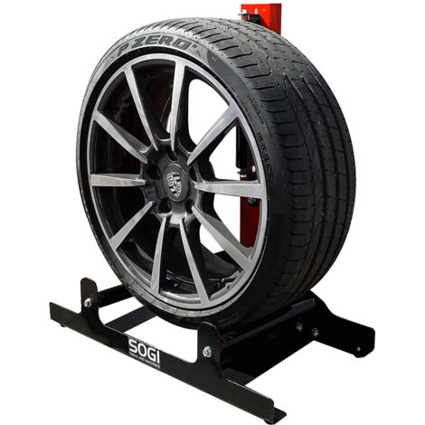 Supporto per ruota SOGI SU-ROT con 3 rulli - lavorazione cerchi - car detailing - lucidatura e rigenerazione cerchioni