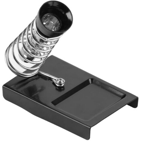 Supporto per saldatore, supporto portatile e rimovibile, base in metallo nero