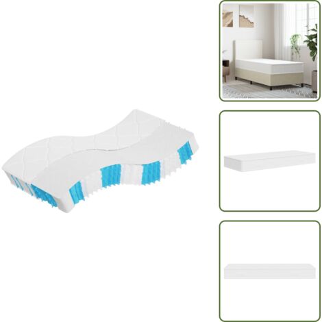 Supporto per schiena - vidaXL Materasso Molle Insacchettate Medio Rigido 90x190cm Single Size - Materasso per letto