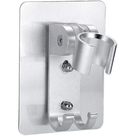 Supporto per soffione doccia a parete - Supporto per soffione doccia - Adesivo forte - Supporto per soffione doccia regolabile con 2 ganci, soffione doccia e supporto per bidet