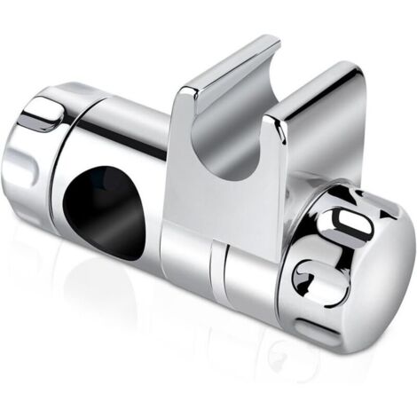 Supporto per soffione doccia KZQ, barra di montaggio a parete, supporto per soffione doccia regolabile, plastica ABS di qualità, finitura cromata, diametro esterno 18-25 mm, barra scorrevole