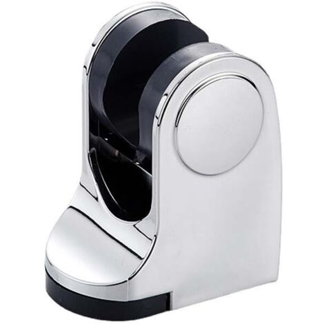 Supporto per soffione doccia regolabile, montaggio a parete cromato e argento, supporto per montaggio a ventosa per doccia, accessori per il bagno