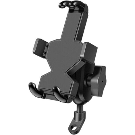 Supporto per telefono cellulare per bici da moto in alluminio Supporto per bicicletta Supporto per manubrio per specchietto laterale Supporto per telefono per bicicletta