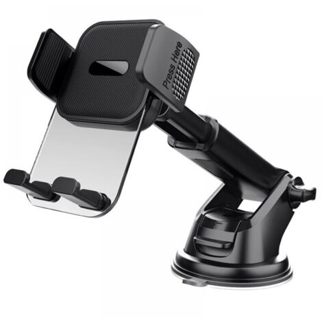 Supporto per telefono da auto con ventosa, rotazione a 360°, utilizzo con una sola mano, per parabrezza (smartphone da 4-7 pollici)