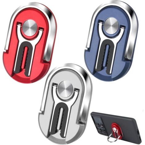 Supporto per telefono da auto KZQ da 3 pezzi per bocchetta dell'aria, supporto per auto regolabile e girevole a 360°, supporto ad anello per telefono cellulare, aiuta a mantenere il telefono in posizi
