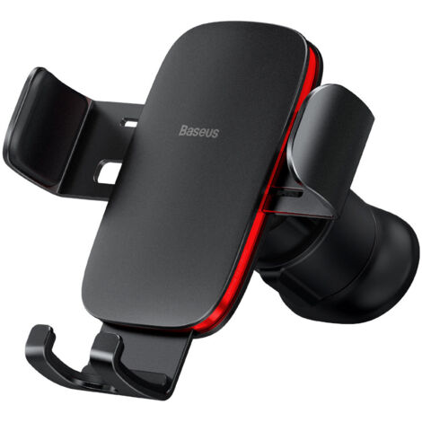 Supporto per telefono da auto Metal Age II Gravity per griglia nera